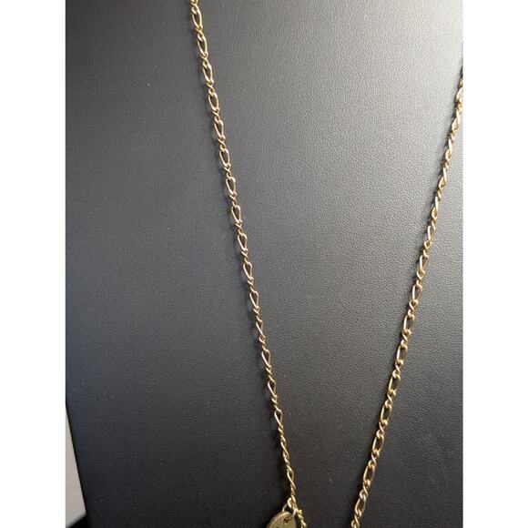 Antiqued Gold Tone Pendant Multi-Charm Long Chain 29.5"-31.5" Necklace - Picture 4 of 7